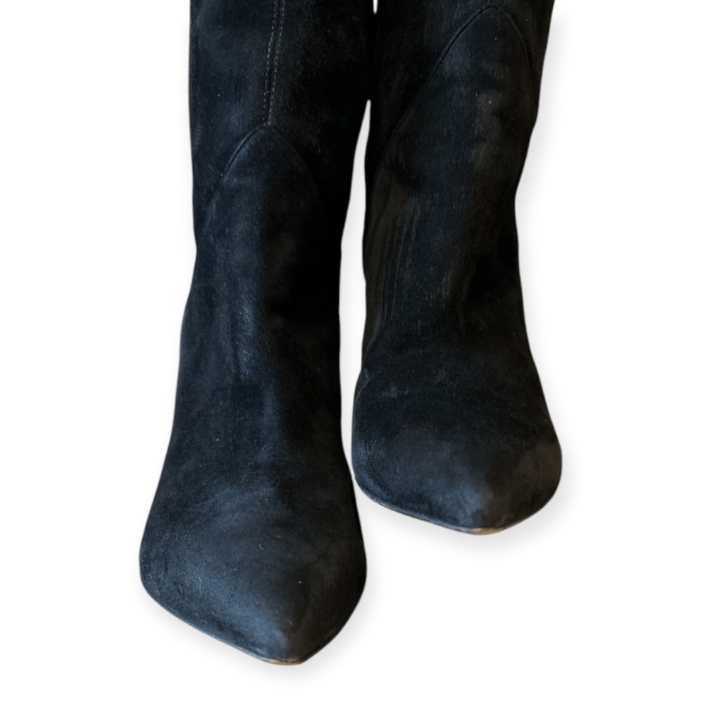 Saint Laurent Thigh High Cat Suede Leather Boots 36 (6) - Picture 4 of 9